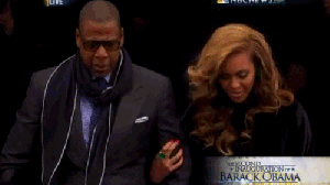 Jay-Z and Beyonce's Entrance at the 2013 Presidential Inauguration