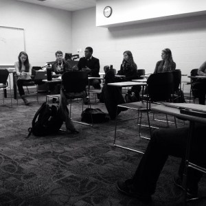 #blacklivesmatter teach-in discussion at Elizabethtown College. #etownengage Courtesy of @hannahjmatthews