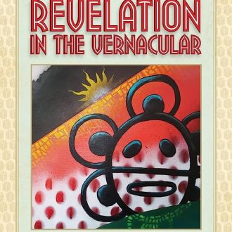Disruptive Cartographers: Doing Theology Latinamente is provided as a series title. The volume's title is listed as Revelation in the Vernacular. Jean-Pierre Ruiz is listed as the author. There is an abstract image of a horizon and drawings from the Taino people.