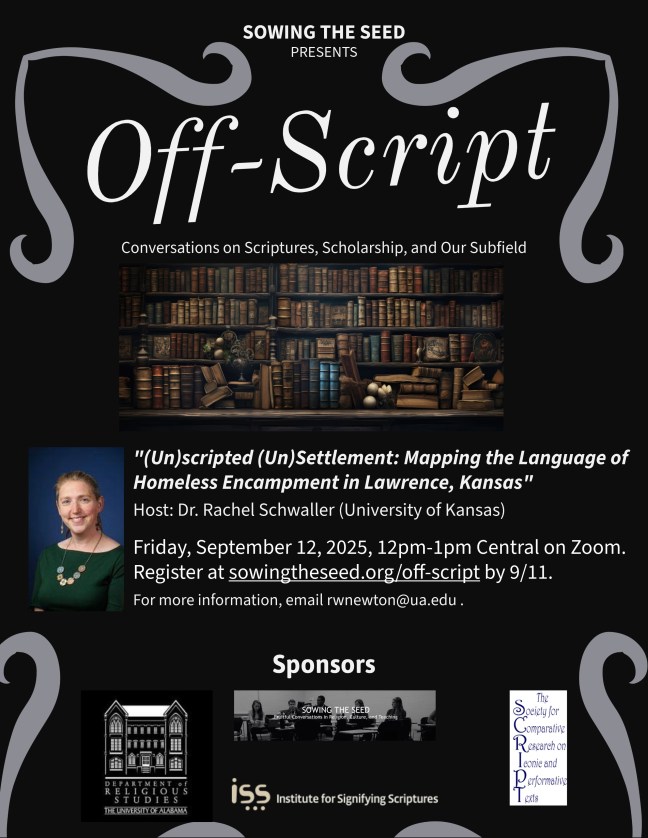 Poster for Dr. Rachel Schwaller's presentation at Off-Script